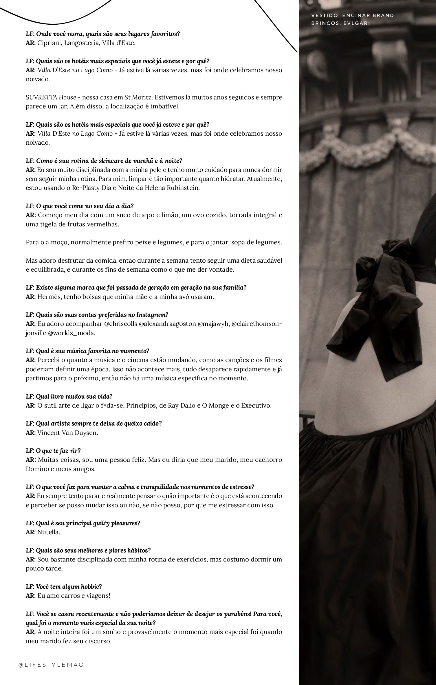 Página da Lifestyle Mag