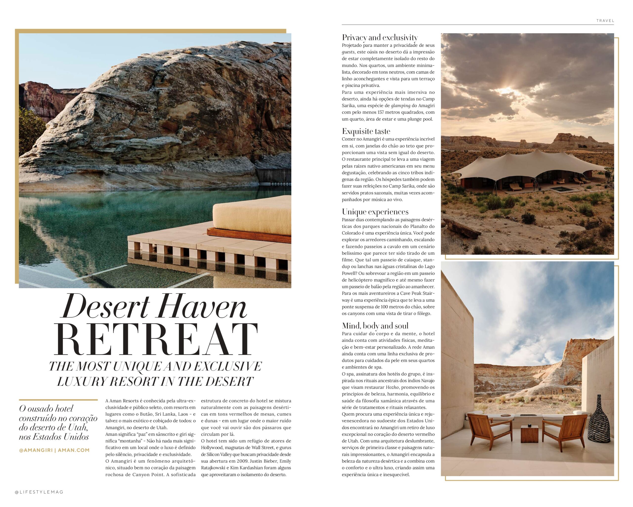 Página da Lifestyle Mag