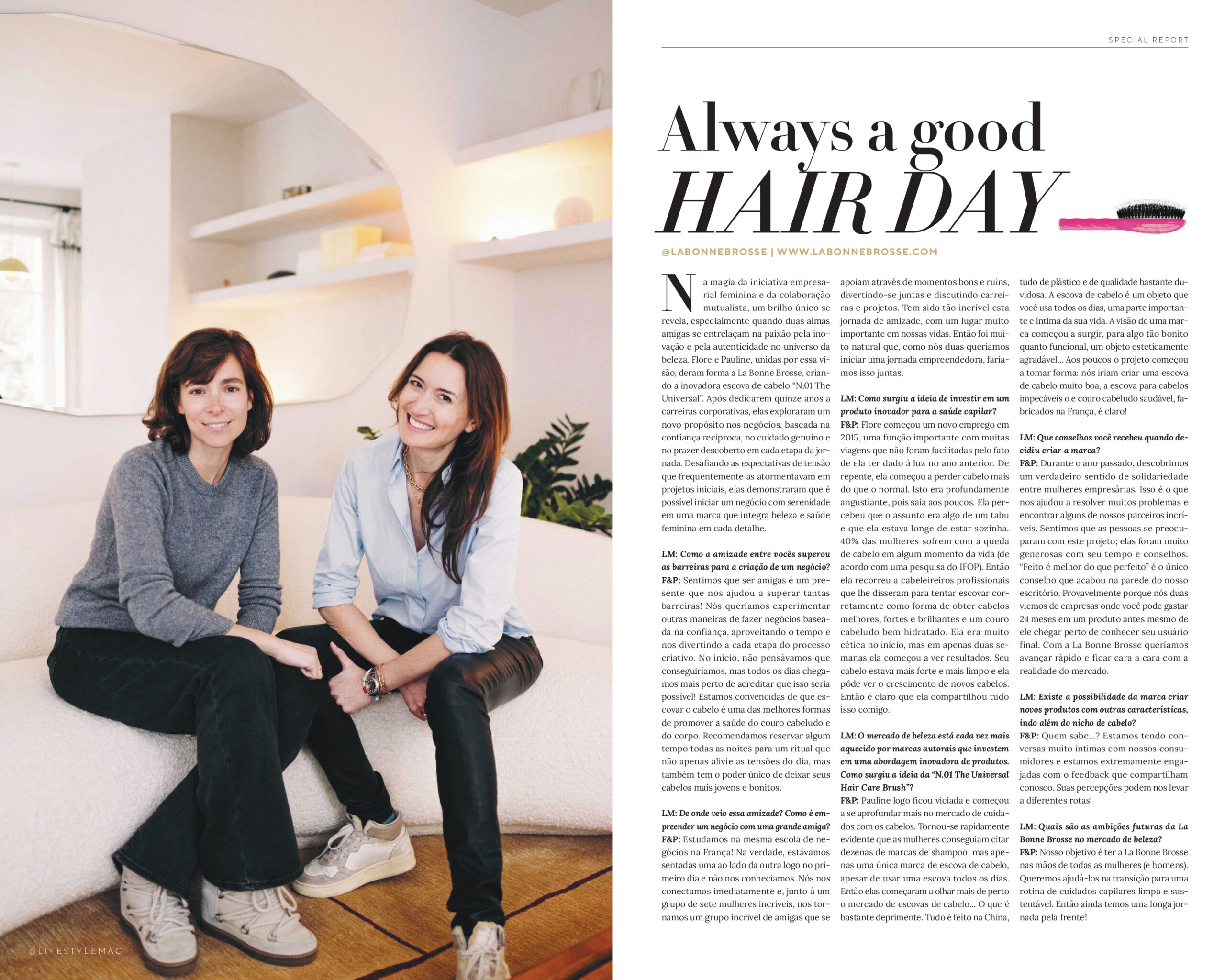 Página da Lifestyle Mag