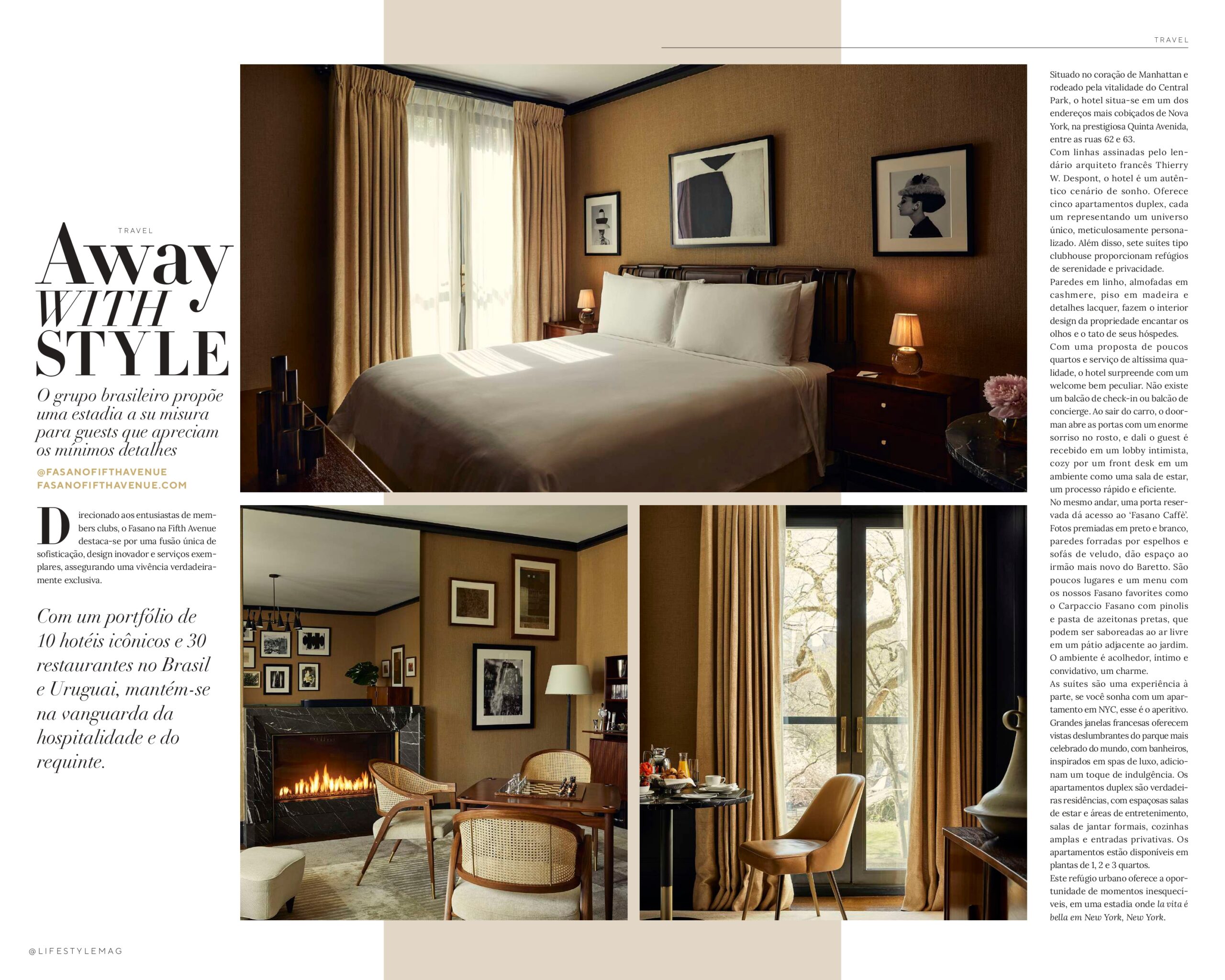 Página da Lifestyle Mag