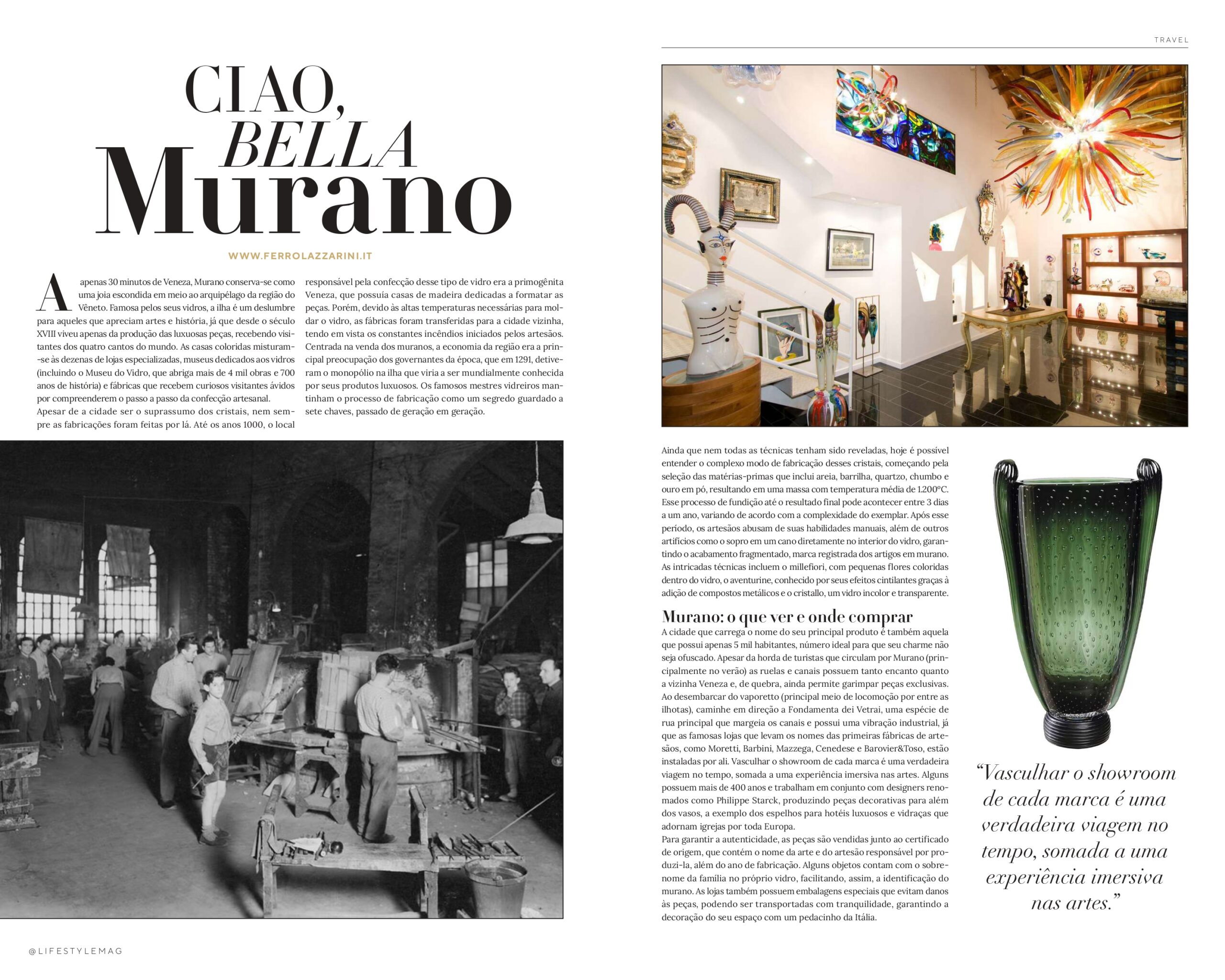 Página da Lifestyle Mag