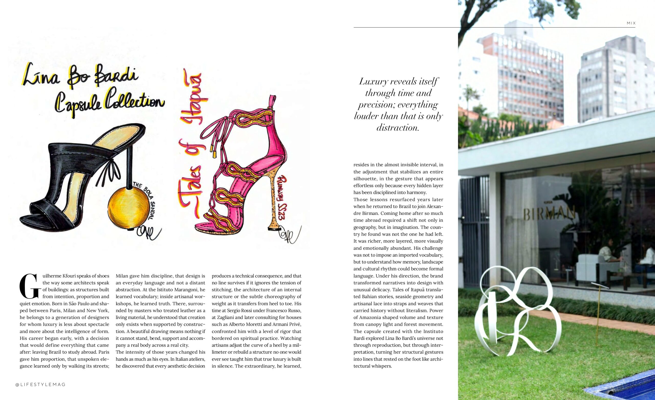 Página da Lifestyle Mag