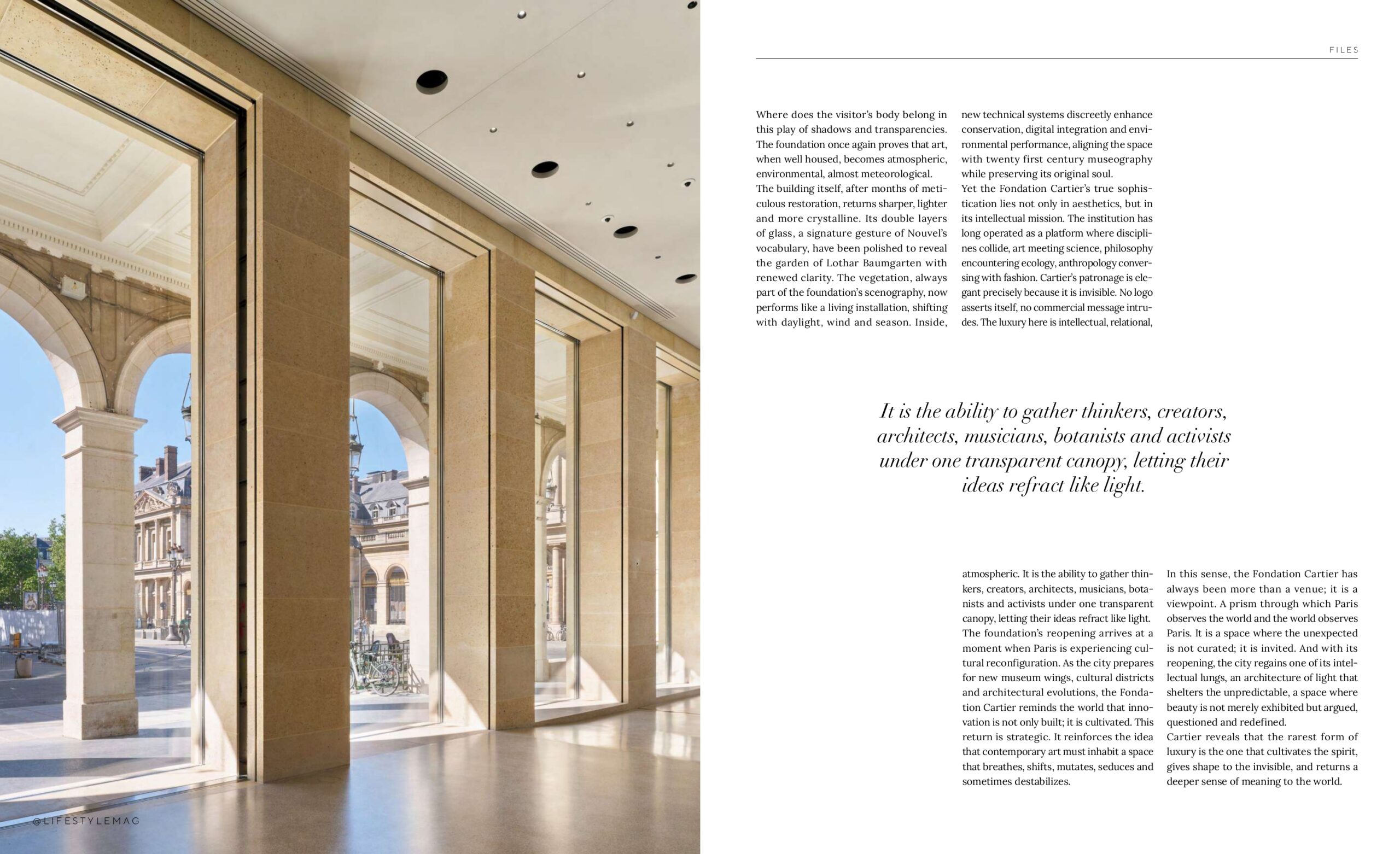 Página da Lifestyle Mag