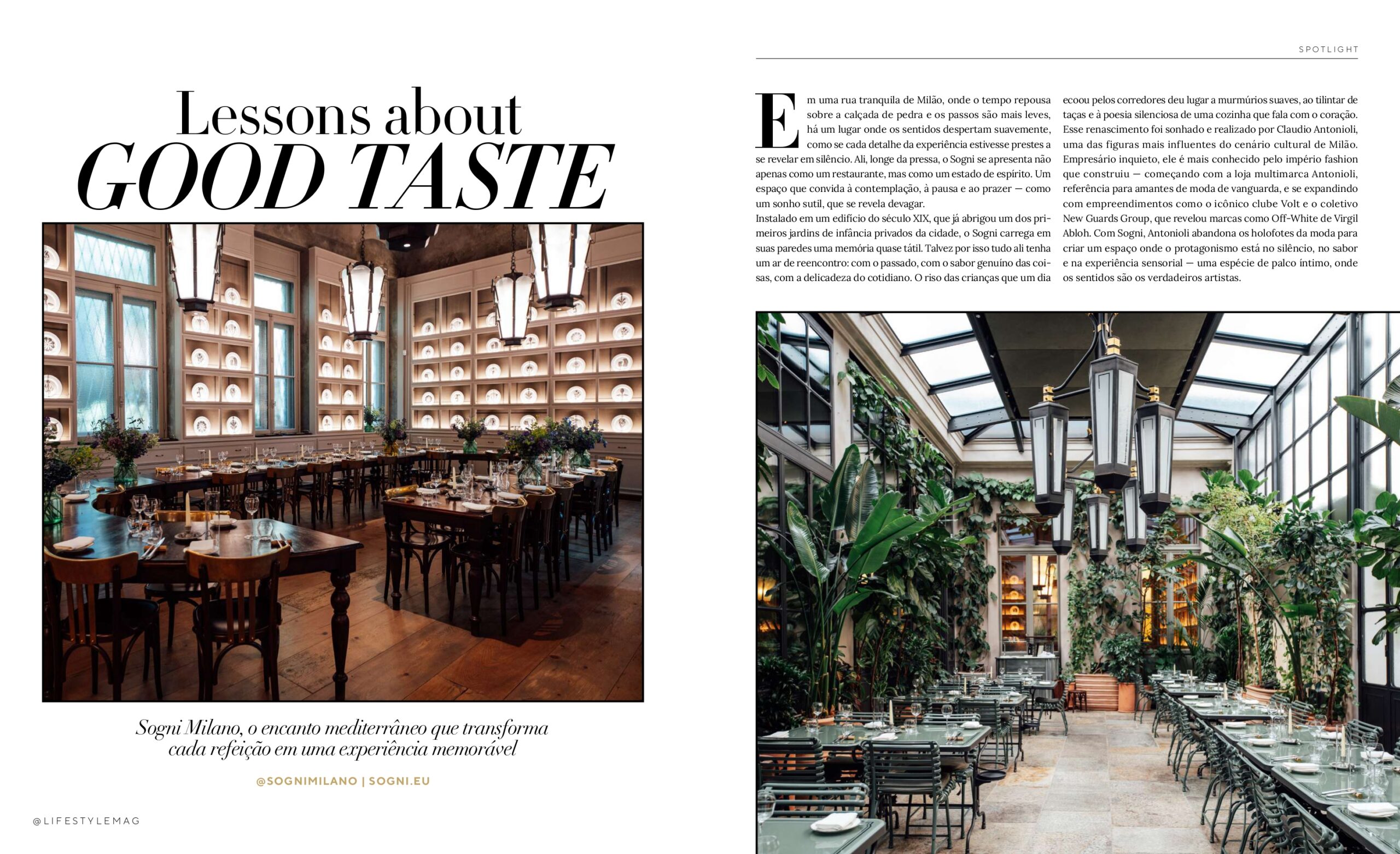 Página da Lifestyle Mag