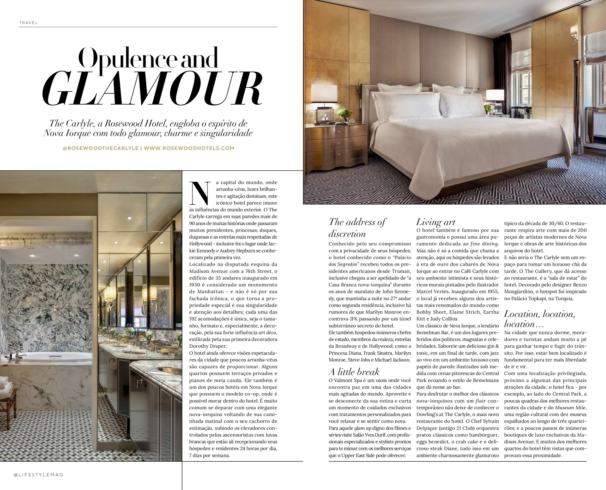 Página da Lifestyle Mag