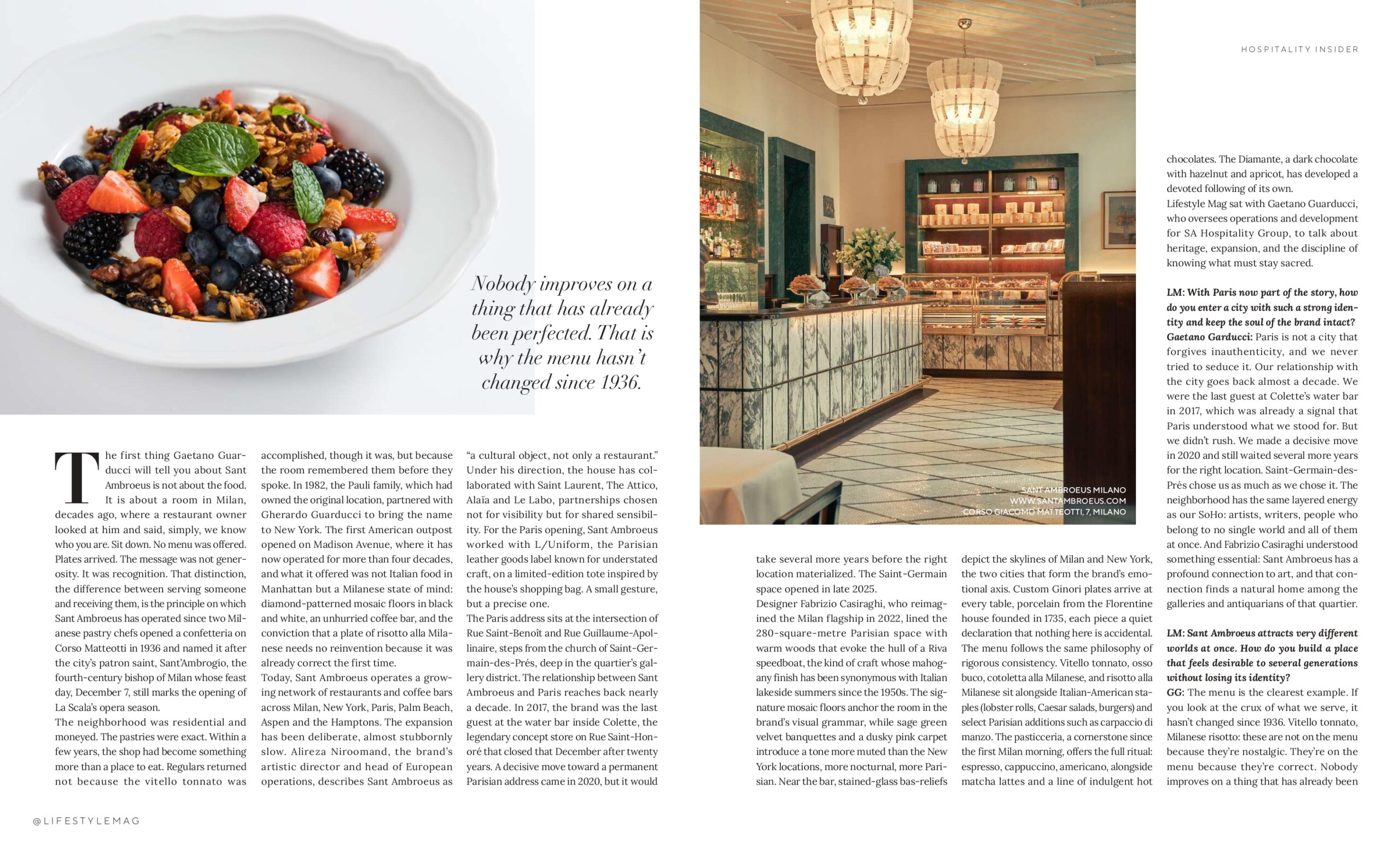 Página da Lifestyle Mag