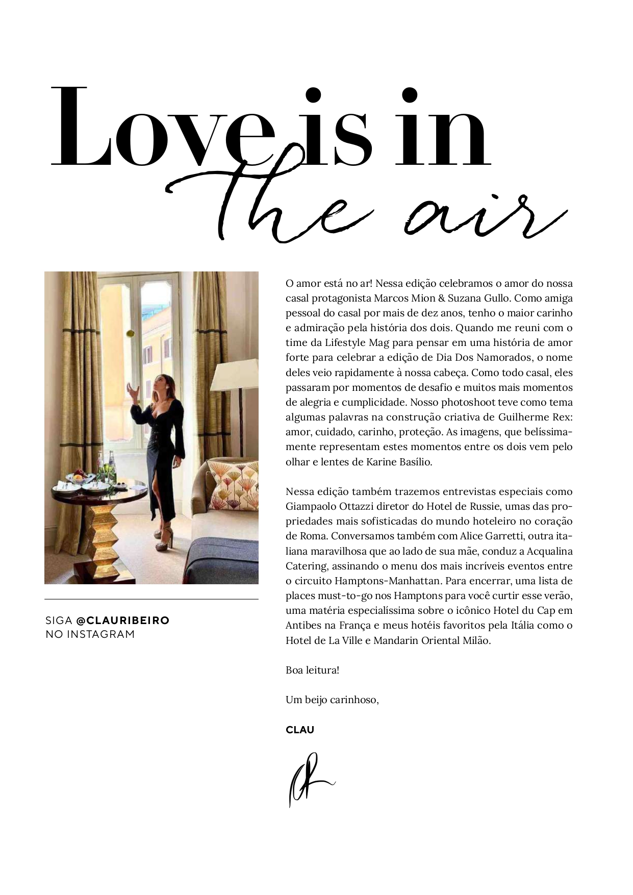 Página da Lifestyle Mag