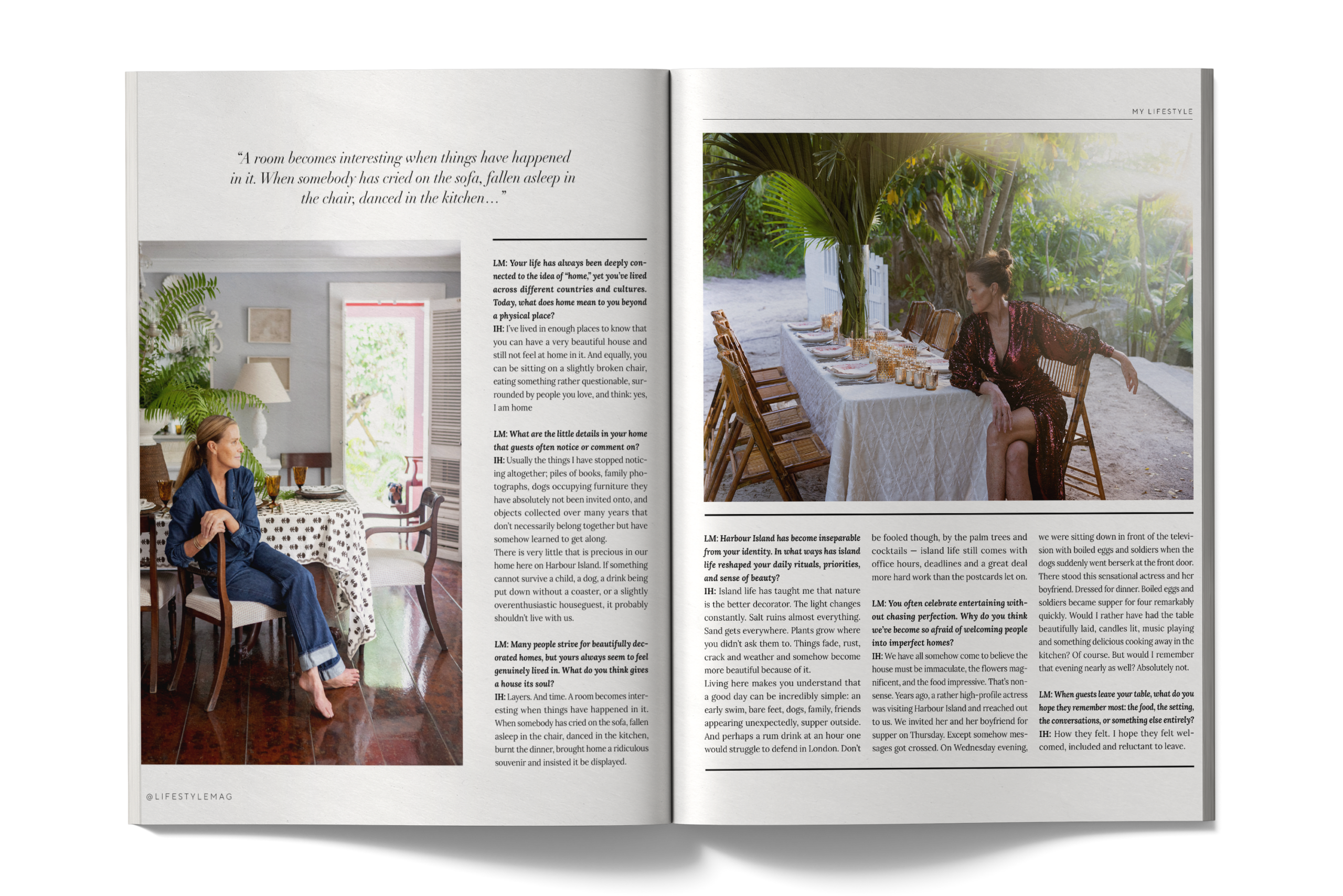 Página da Lifestyle Mag