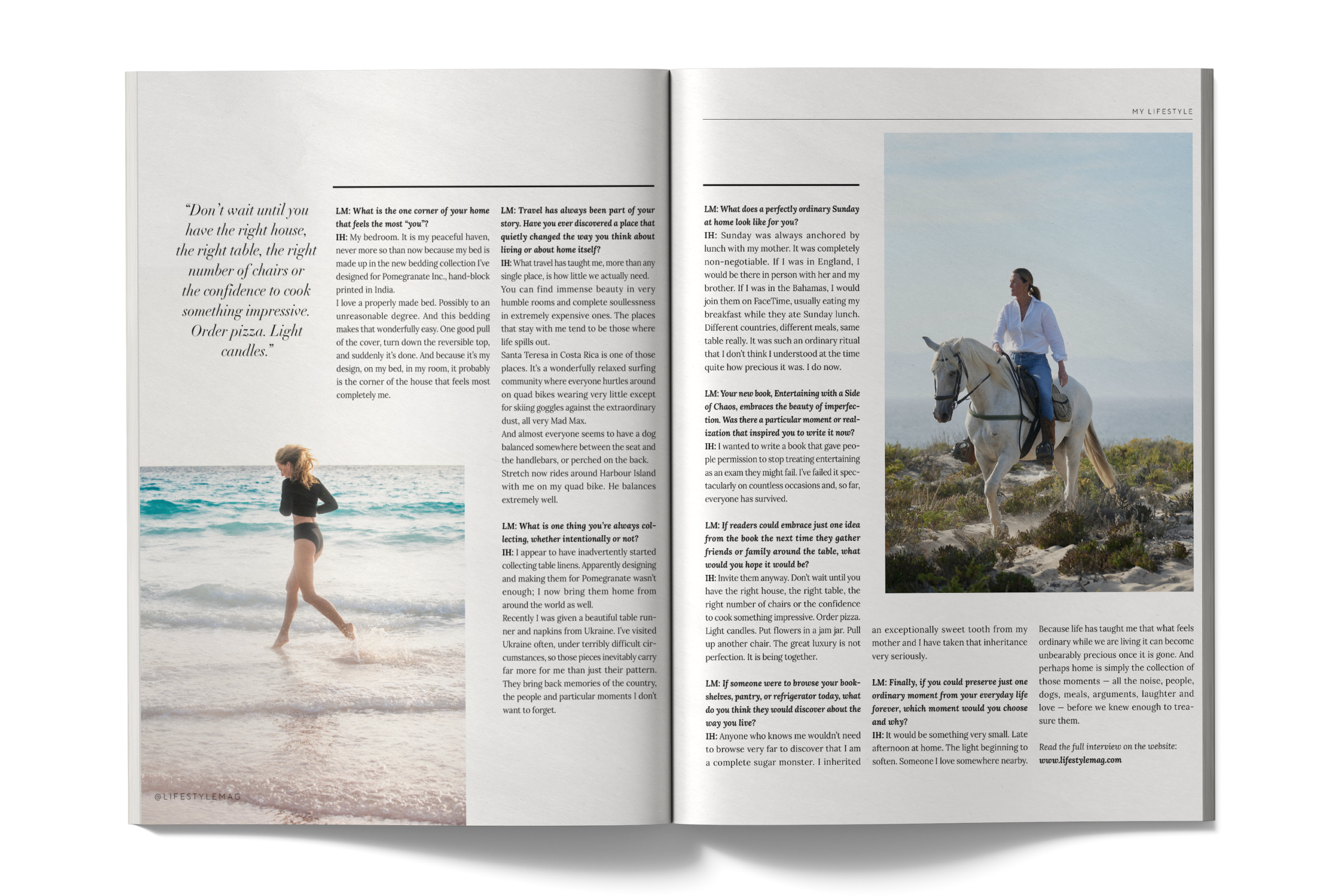 Página da Lifestyle Mag